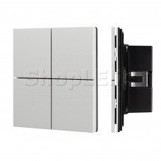 INTELLIGENT ARLIGHT Кнопочная панель KNX-304-23-IN Silver (BUS, Frameless) (IARL, IP20 Металл, 2 года)