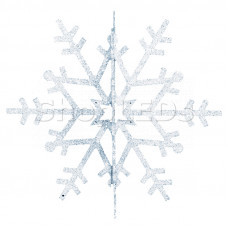 Елочная фигура Снежинка резная 3D, 61 см, цвет серебряный