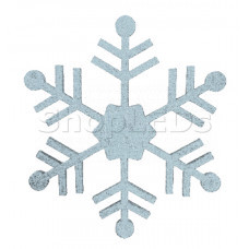 Елочная фигура Снежинка классическая, 66 см, цвет серебряный