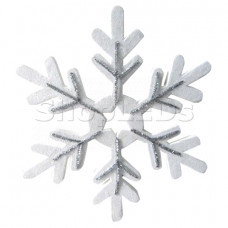 Елочная фигура Снежинка сказочная  40 см, цвет серебряный