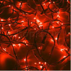 Гирлянда модульная  Дюраплей LED  20м  200 LED  белый каучук  Красная