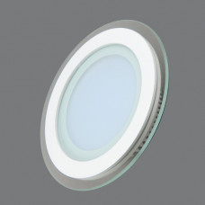 705R-12W-3000K-Тр  Светильник круглый LED со стеклом, встраиваемый